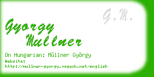 gyorgy mullner business card
