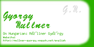 gyorgy mullner business card